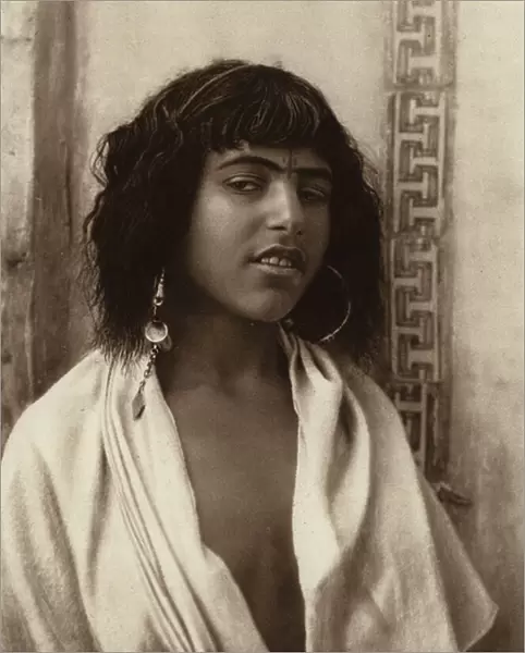 Algiers, Berber girl (b  /  w photo)