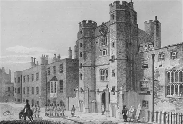 St Jamess Palace, North west view, Westminster (engraving)