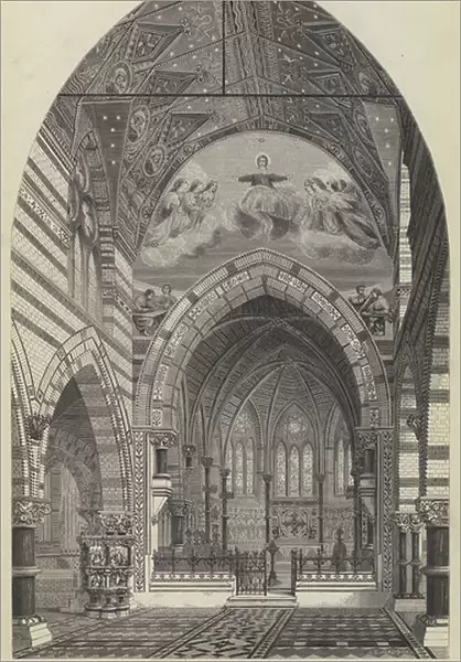 Church of St James the Less, Garden Street, Westminster (engraving)