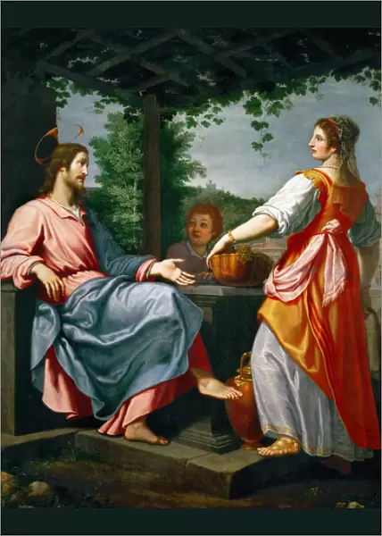 Jesus et la Samaritaine - Baroque : Christ and the Samaritan Woman par Rosselli