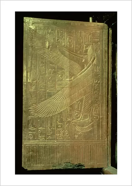 The goddess Isis from the inside of one of the double doors of the third gilded shrine
