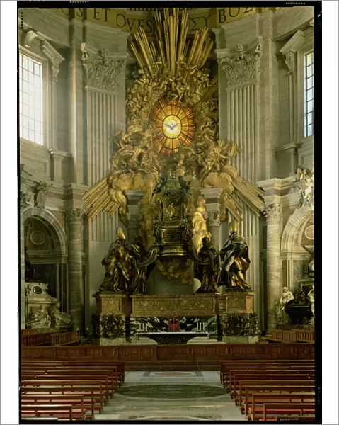 The chair of St. Peter, 1665 (bronze)