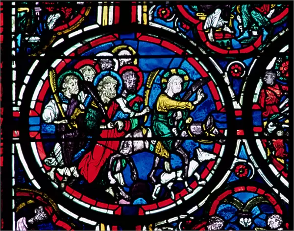 Christs Entry into Jerusalem (stained glass)