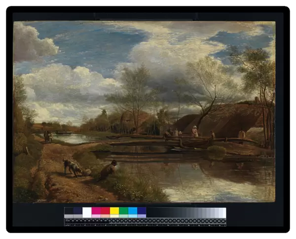 The River Kennet, near Newbury, 1815 (oil on canvas laid on panel)