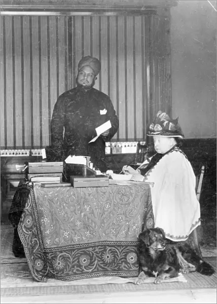 Queen Victoria, Empress of India and Abdul Karim The Munshi, c