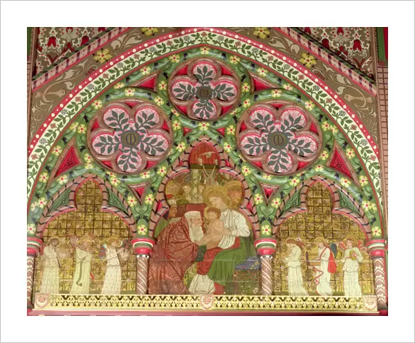 Adoration of the Magi, altarpiece, to designs of William Morris