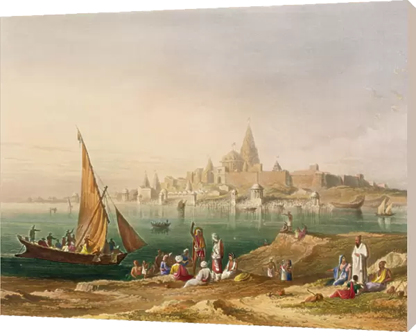 The Sacred Town and Temples of Dwarka, from Volume II of Scenery