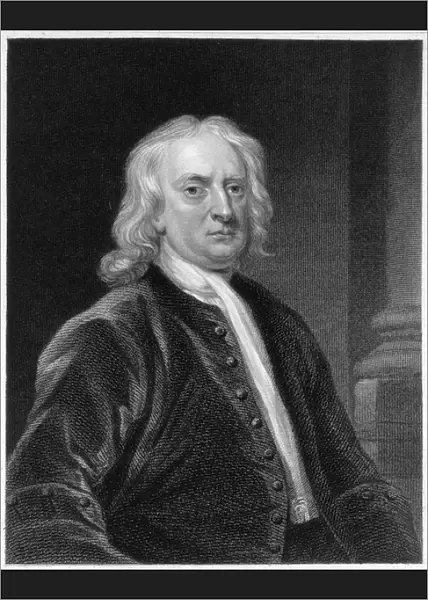 Portrait of Sir Isaac Newton (1642-1727), engraved by Edward Scriven (1775-1841