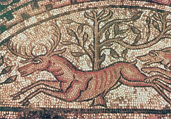 Hinton St. Mary pavement (detail) c. 350 AD (mosaic)
