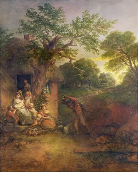 Woodcutters Home, c. 1780 (oil on canvas)