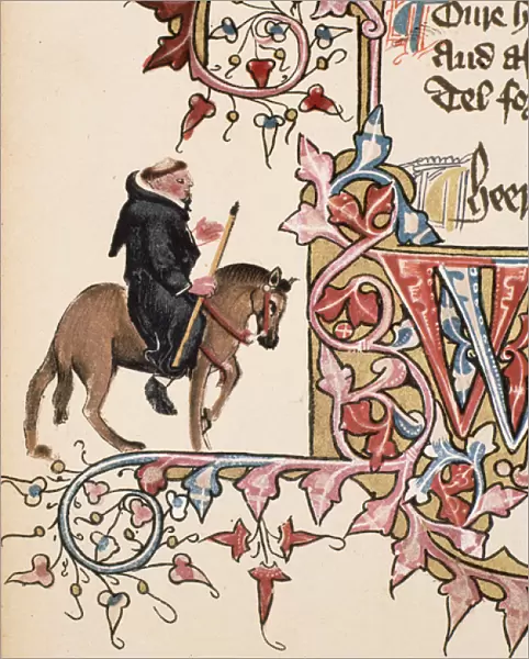 The Friar, detail from The Canterbury Tales, by Geoffrey Chaucer (c