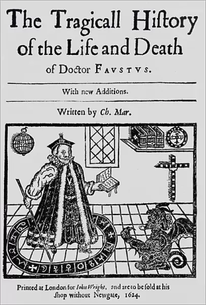 Frontispiece of The Tragicall Histoy of the Life and Death of Doctor Faustus