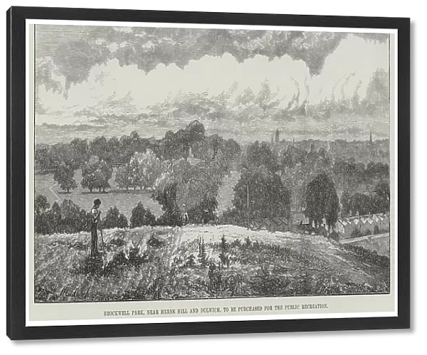 Brockwell Park, near Herne Hill and Dulwich, to be purchased for the Public Recreation (engraving)
