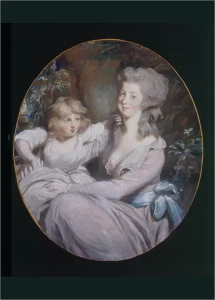 Margaret 'Peggy'Arnold and daughter Sophia, c. 1787 (oil on canvas)