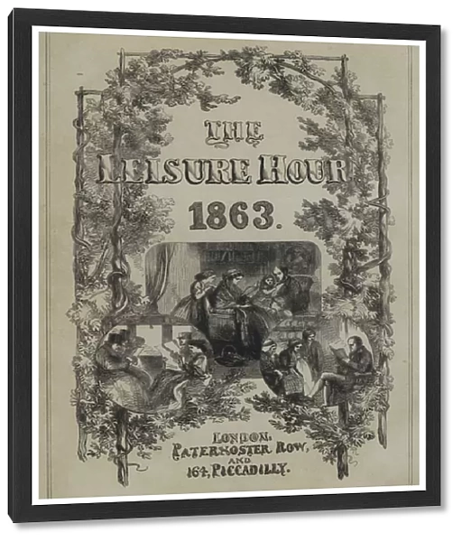 Title-page illustration for The Leisure Hour 1863 (colour litho)