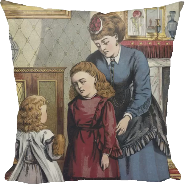The Little Girl Who Was Unkind To Her Sister (colour litho)