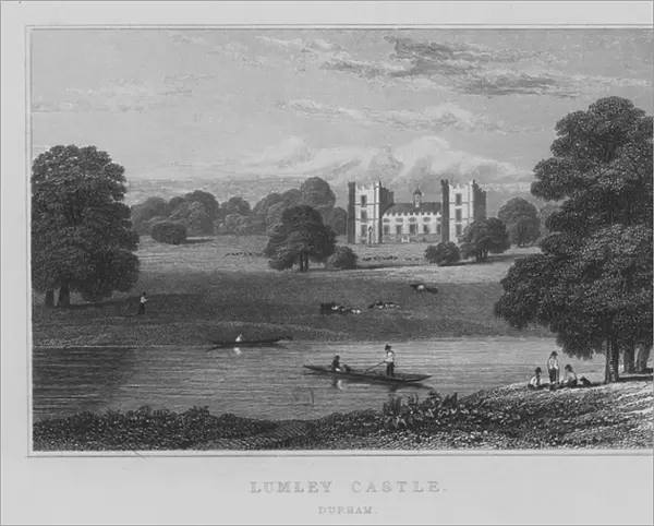 Lumley Castle, Durham (engraving)
