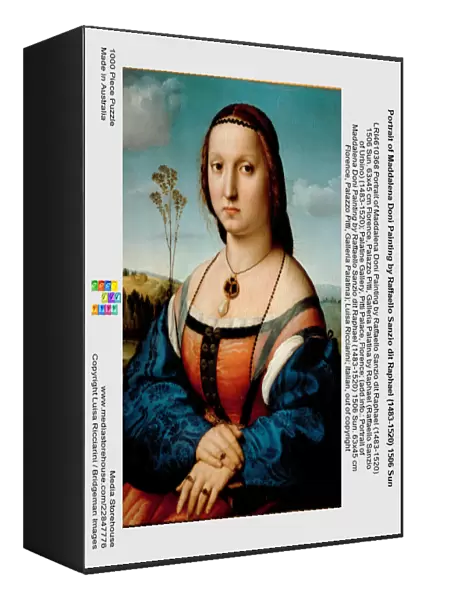 Portrait of Maddalena Doni Painting by Raffaello Sanzio dit Raphael (1483-1520) 1506 Sun