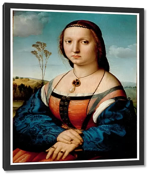 Portrait of Maddalena Doni Painting by Raffaello Sanzio dit Raphael (1483-1520) 1506 Sun