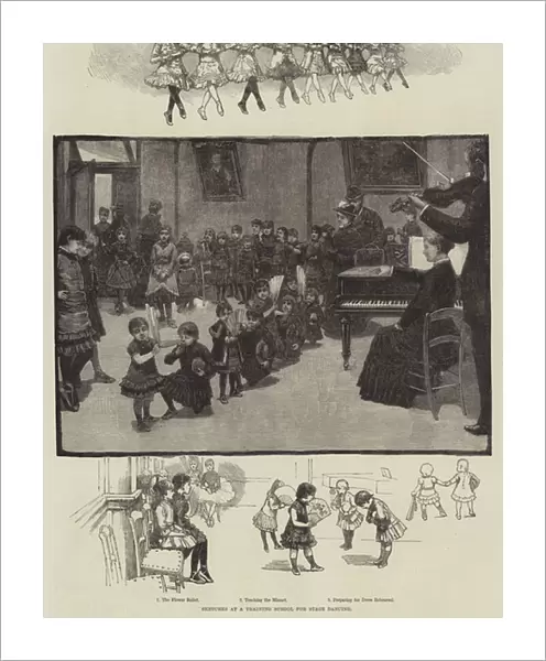 Sketches at a Training School for Stage Dancing (engraving)