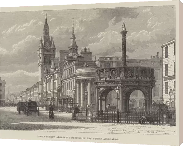 Castle-Street, Aberdeen, Meeting of the British Association (engraving)