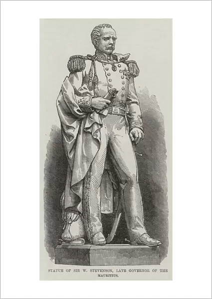 Statue of Sir W Stevenson, late Governor of the Mauritius (engraving)
