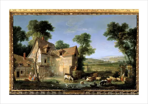 La ferme Peinture by Jean Baptiste Oudry (1686-1755) 1750 Sun. 1, 3x2, 12 m