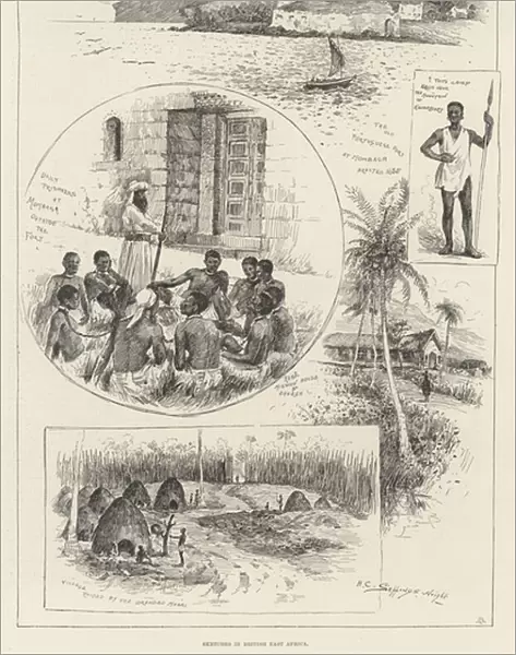 Sketches in British East Africa (engraving)