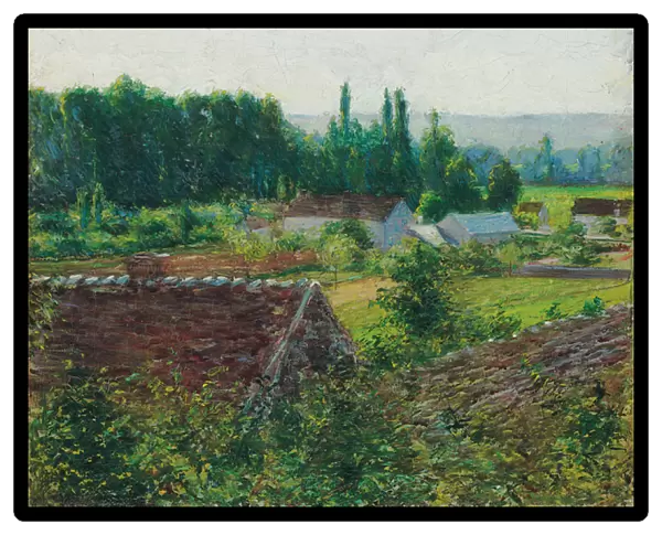 Farmhouses in Giverny, c. 1890 (oil on canvas)