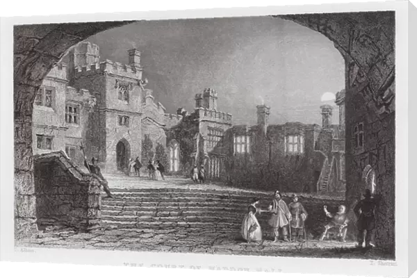 The Court of Haddon Hall (engraving)