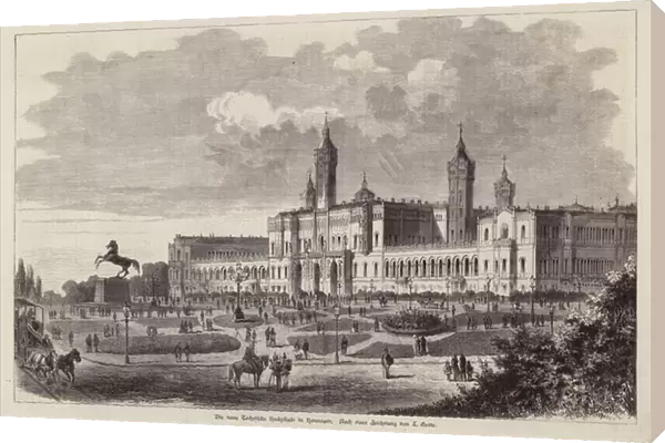 New Technical College at Hanover, Germany (engraving)