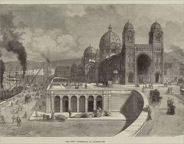 The New Cathedral at Marseilles (engraving)