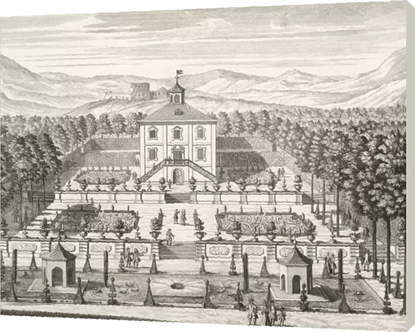 House and Garden, 1715 (engraving)