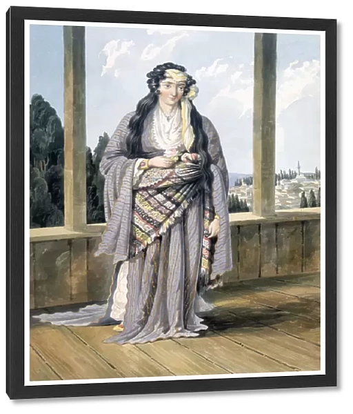 An Armenian Woman at Constantinople, 1823 (w  /  c & pencil on paper)