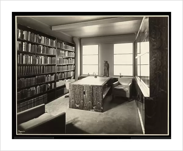 The library in the home of Mr. John A. Dunbar, 50 East 77th Street, New York