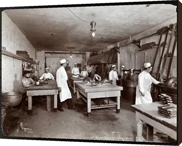 The confectionery department at Sherrys restaurant, New York