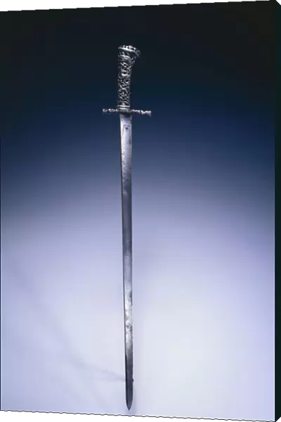Hunting sword c. 1760-70 (steel with cast-iron hilt)