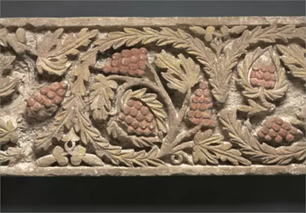 Frieze with Foliage and Grapes, 300s-400s (limestone)