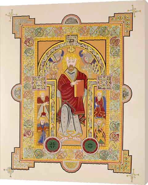 Saint Matthew, from a facsimile copy of the Book of Kells, pub