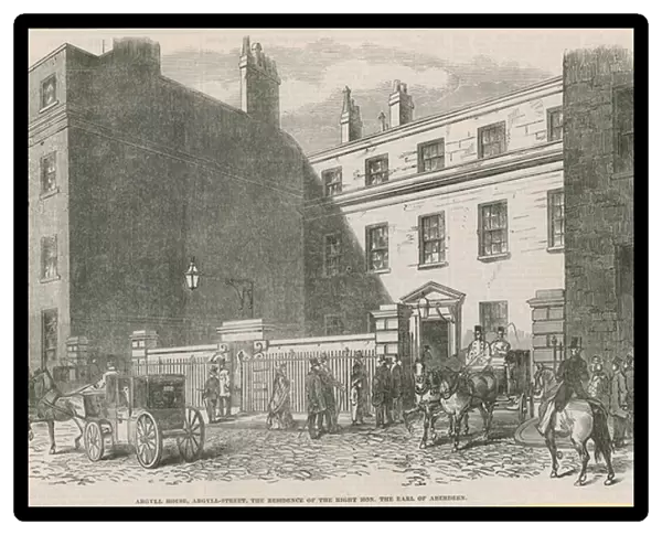 Argyll House, Argyll Street, London (engraving)