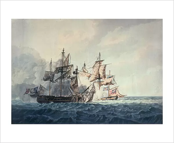 The Action between His Majestys Sloop, Bonne Citoyenne, and the French frigate
