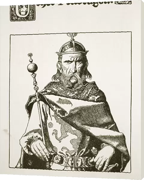 Uther Pendragon, illustration from The Story of King Arthur and his Knights