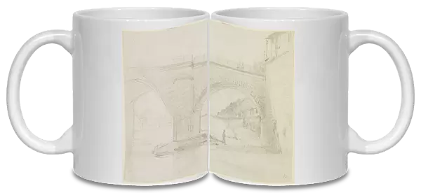 A bridge, 1858 (pencil on off-white wove paper)