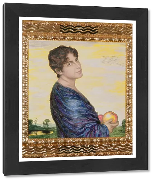 Woman holding an Apple, c. 1916 (oil)