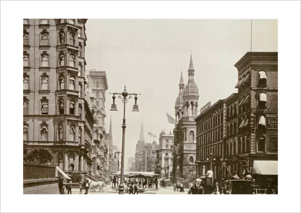 Corner of 5th Ave. and 42nd St. New York City, 1898 (litho)