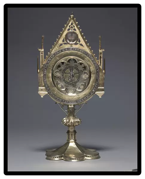 Ostensorium with 'Paten of St. Bernward', Lower Saxony (silver & silver gilt)