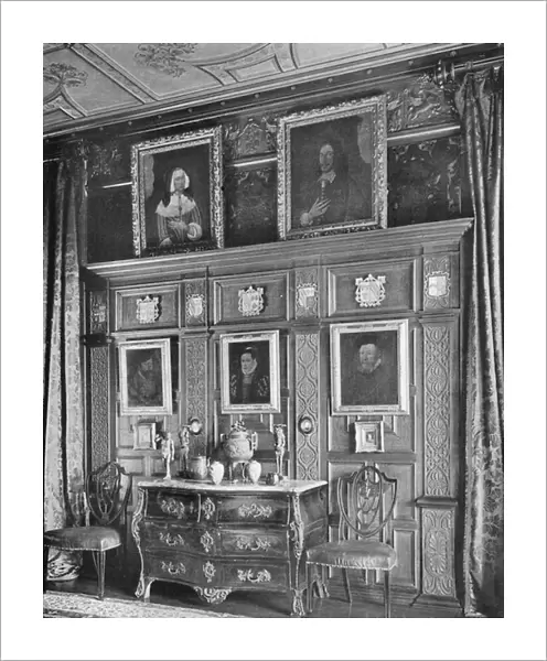 Panelling in the Drawing-Room (b  /  w photo)