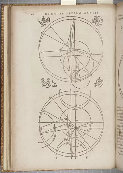 Fol 45 Astronomia nova Aitiologetos, by Johannes Kepler (engraving)