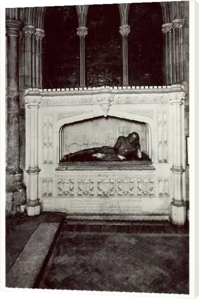 The Shakespeare Monument, Southwark Cathedral, London (b  /  w photo)