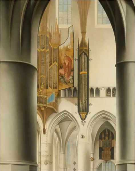 Interior of the Church of St Bavo in Haarlem, 1636 (oil on panel)